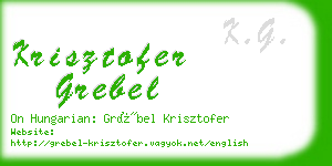 krisztofer grebel business card